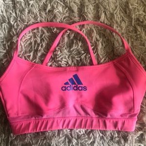 Hot Pink Adidas Sports Bra